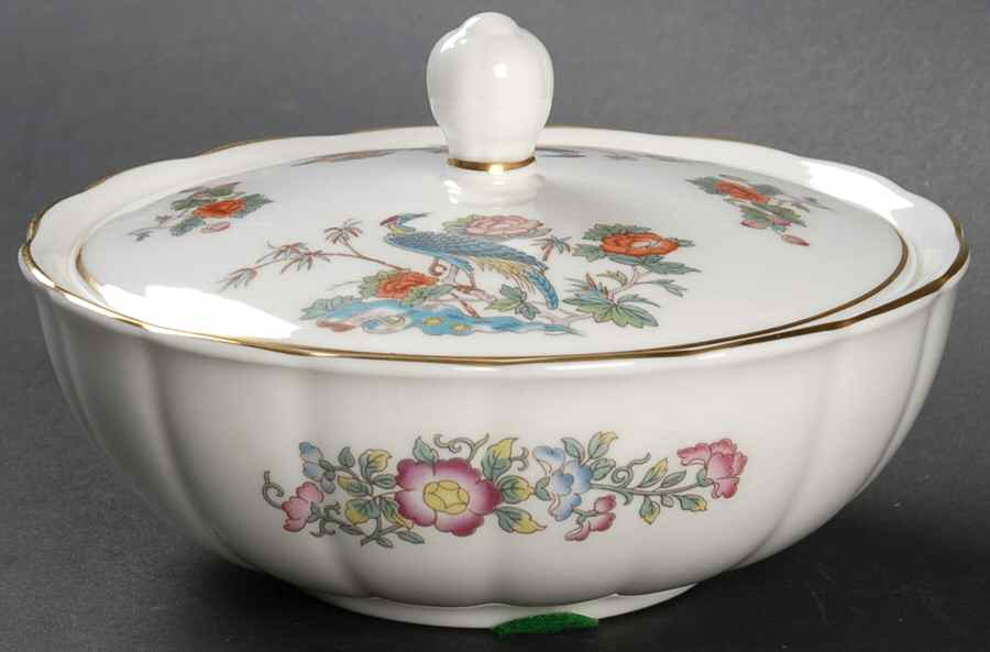 Kutani Crane Candy Box & Lid by Wedgwood-1