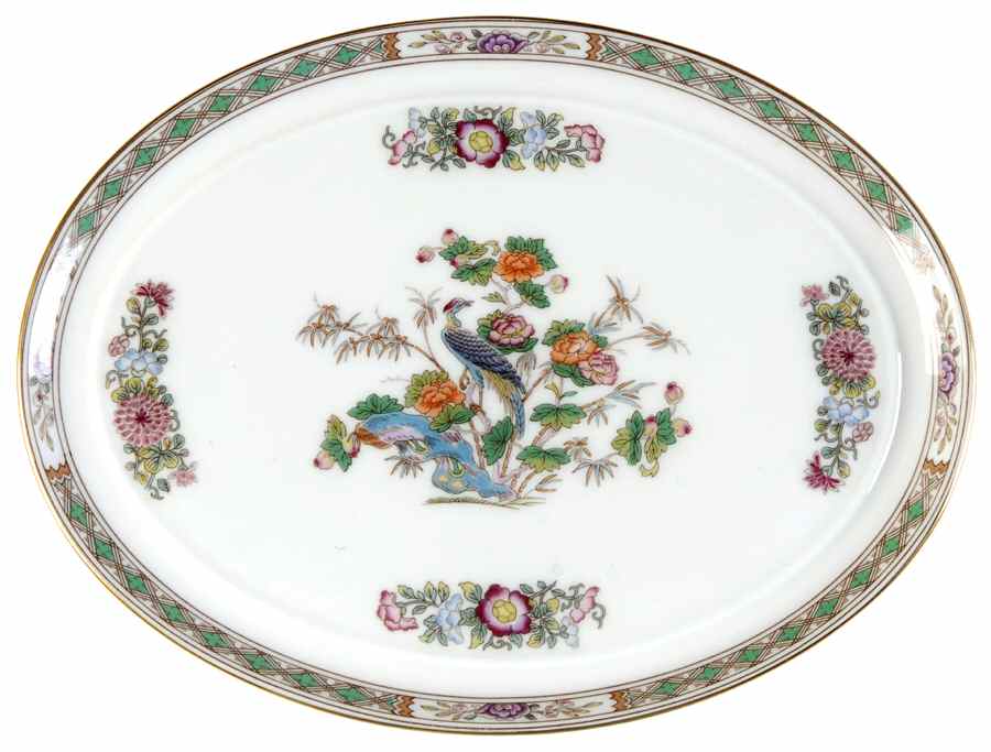 Kutani Crane Small Oval Tray by Wedgwood-1