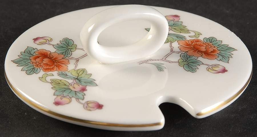 Kutani Crane Lid for Jam/Jelly by Wedgwood-1