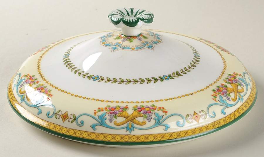 Kynance (Center and Laurel Band) Lid for Round Vegetable by Wedgwood-1