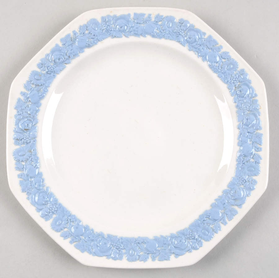 Lavender on Cream Color (Plain) Octagonal Salad Plate by Wedgwood-1