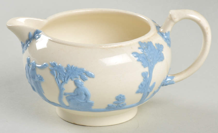 Lavender on Cream Color (Plain) 146 Shape Mini Creamer by Wedgwood-1