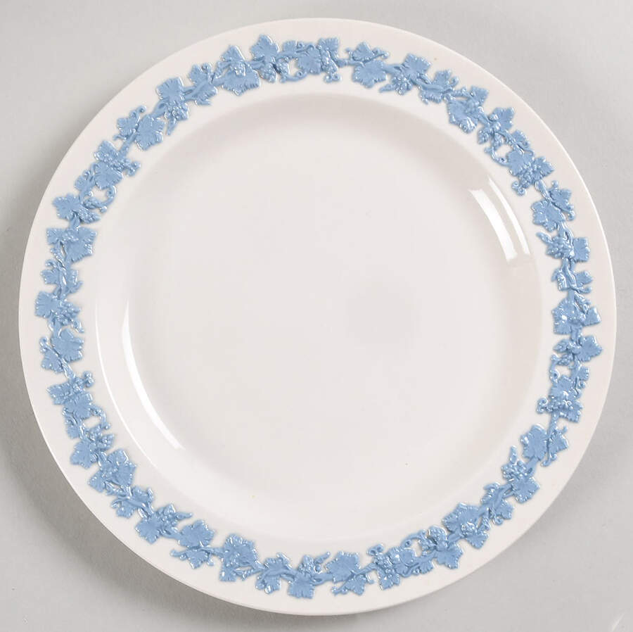 Lavender on Cream Color (Plain) Salad Plate by Wedgwood-1
