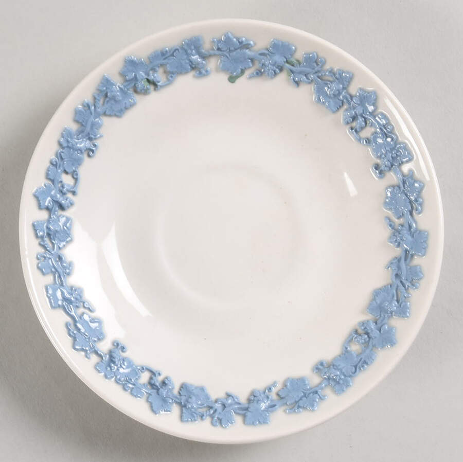 Lavender on Cream Color (Plain) Saucer by Wedgwood-1