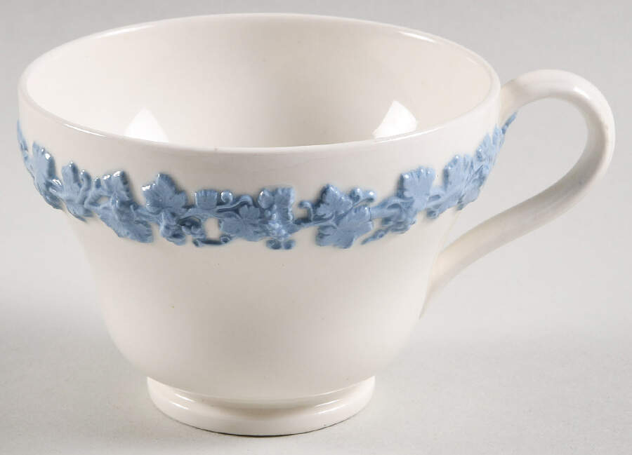 Lavender on Cream Color (Plain) Footed Cup by Wedgwood-1