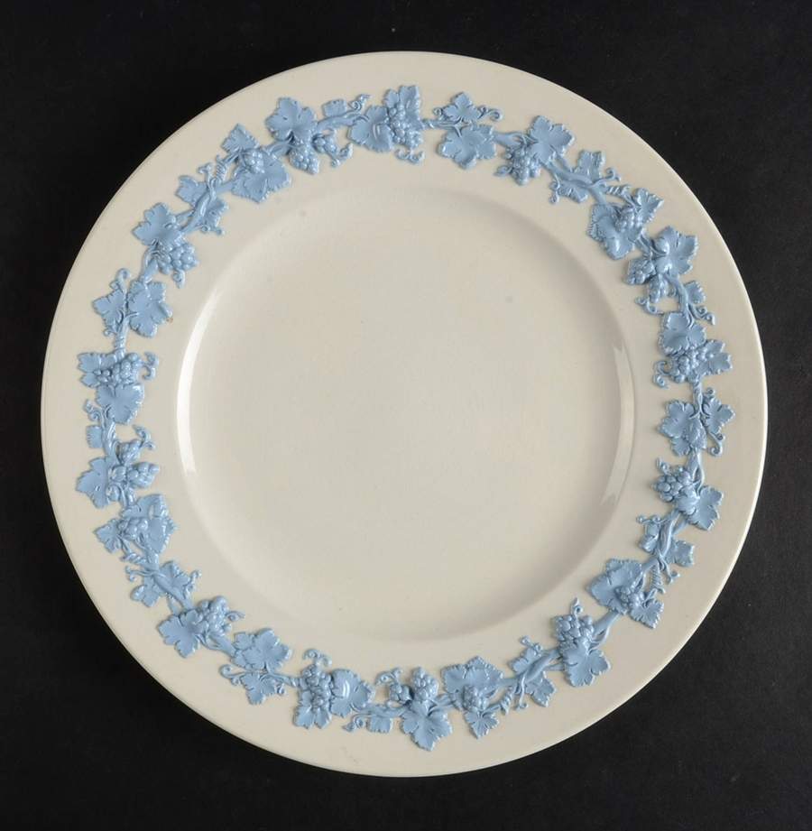 Lavender on Cream Color (Plain) Luncheon Plate by Wedgwood-1