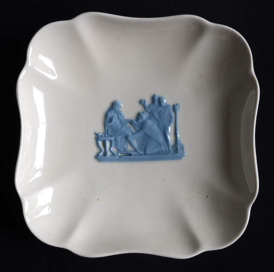 Lavender on Cream Color (Plain) Square Tray by Wedgwood-1
