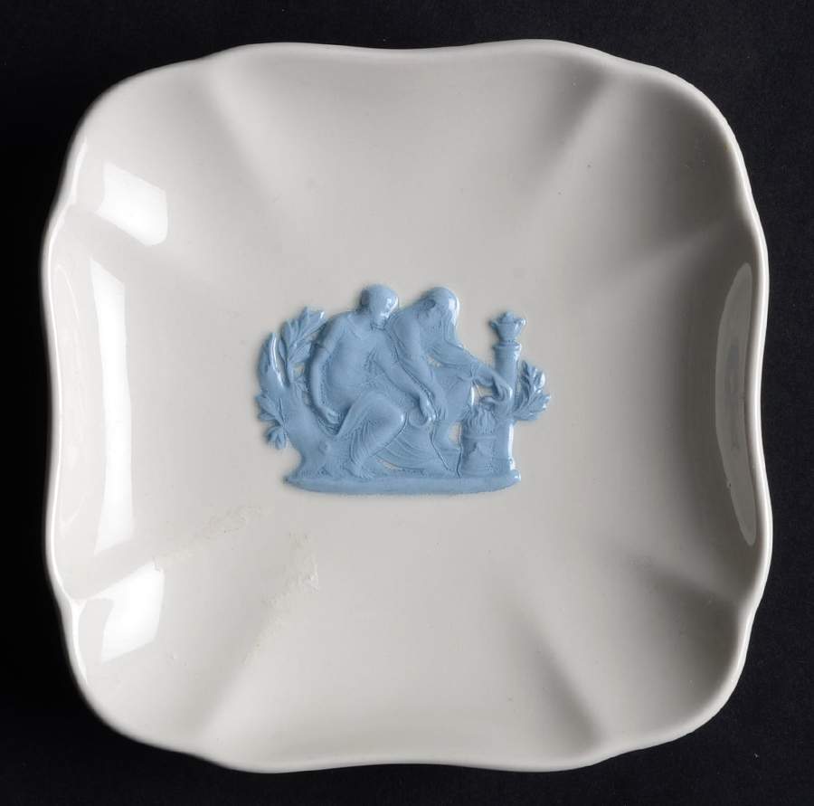 Lavender on Cream Color (Plain) Square Tray by Wedgwood-1