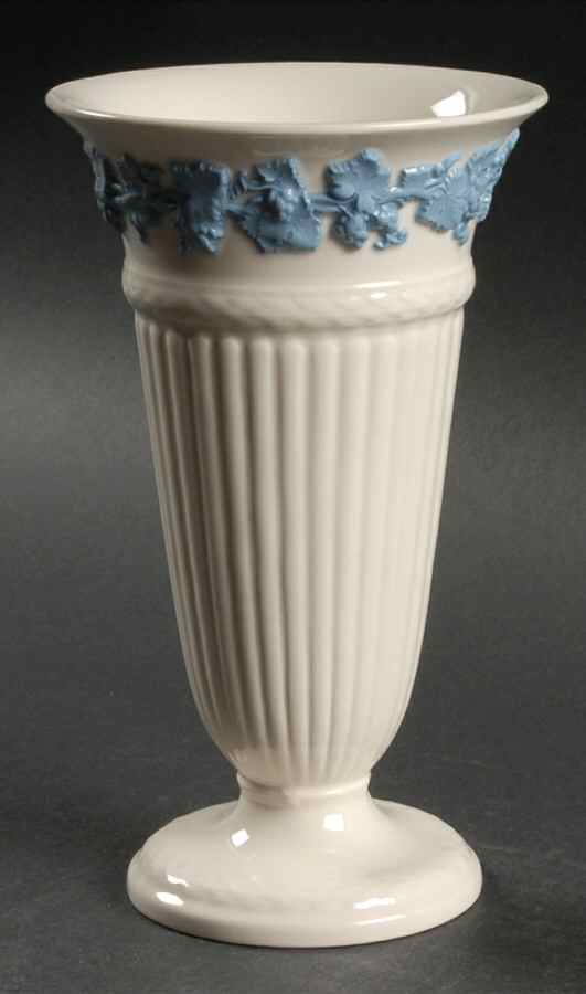 Lavender on Cream Color (Plain) 6" Vase by Wedgwood-1