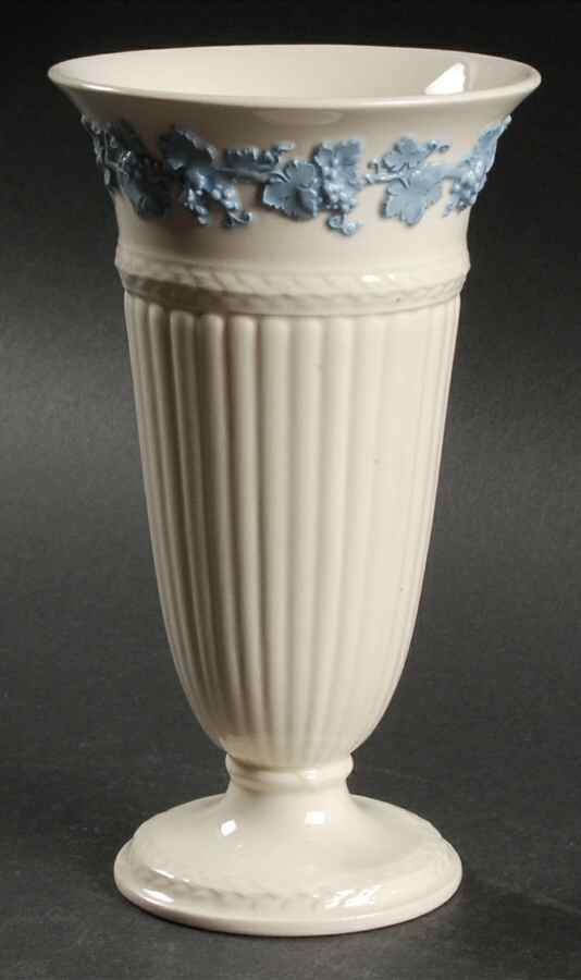 Lavender on Cream Color (Plain) 6" Vase by Wedgwood-1
