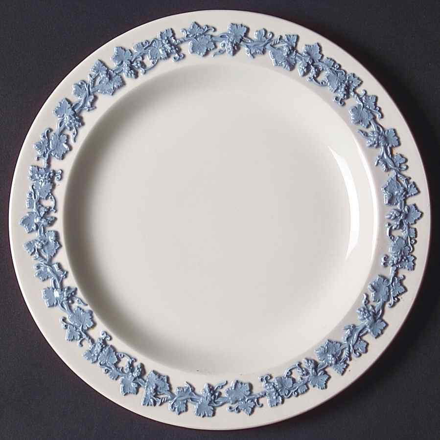 Lavender on Cream Color (Plain) Dessert/Pie Plate by Wedgwood-1