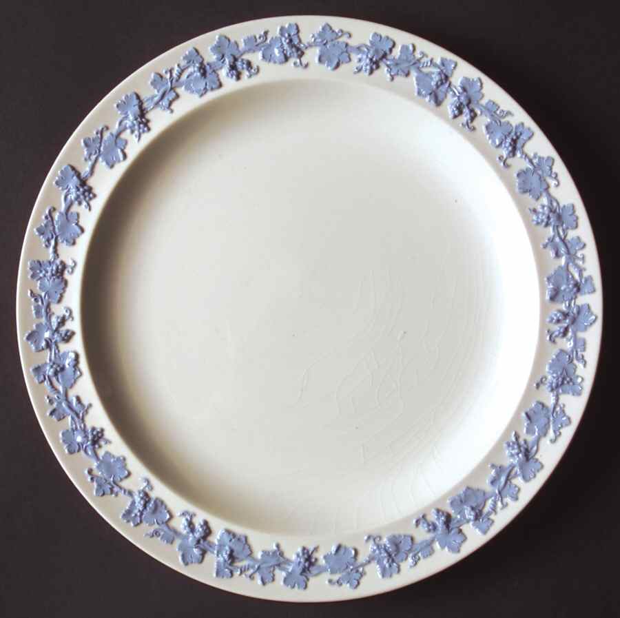 Lavender on Cream Color (Plain) Luncheon Plate by Wedgwood-1