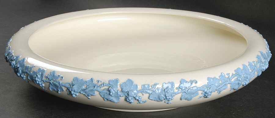 Lavender on Cream Color (Plain) 12" Gardenia Bowl by Wedgwood-1