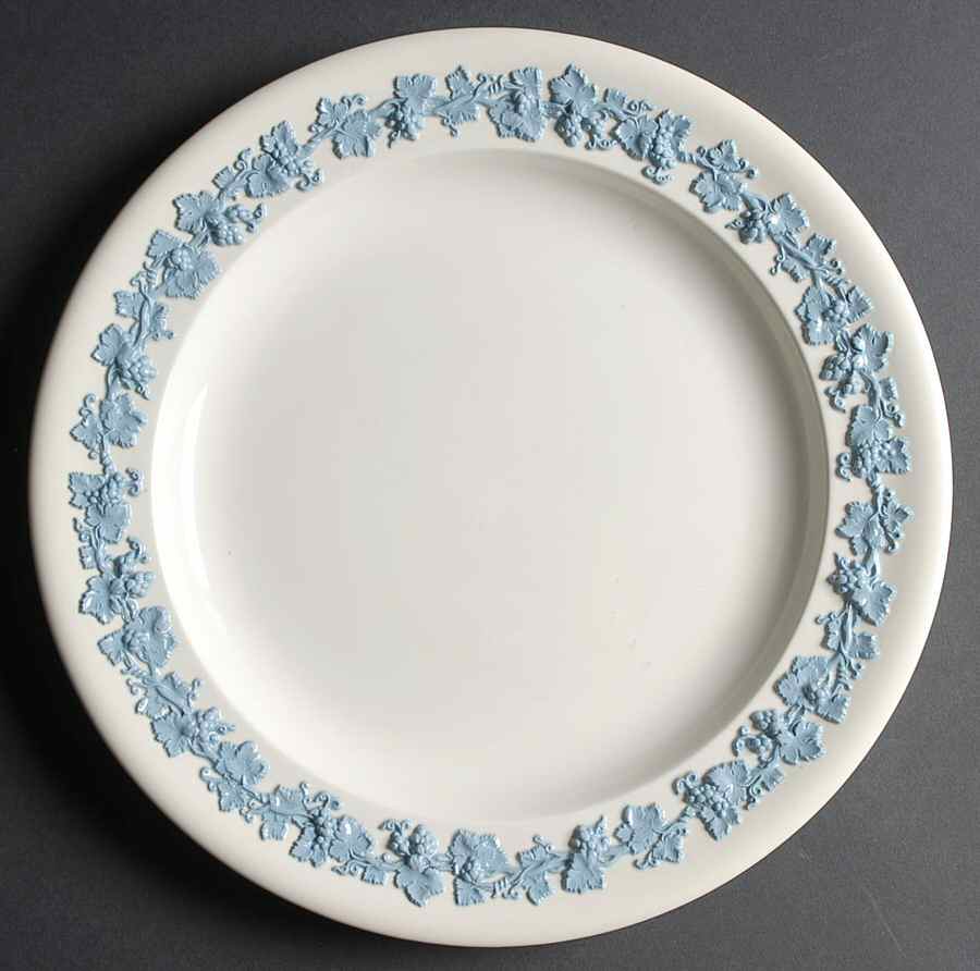 Lavender on Cream Color (Plain) 12" Chop Plate (Round Platter) by Wedgwood-1