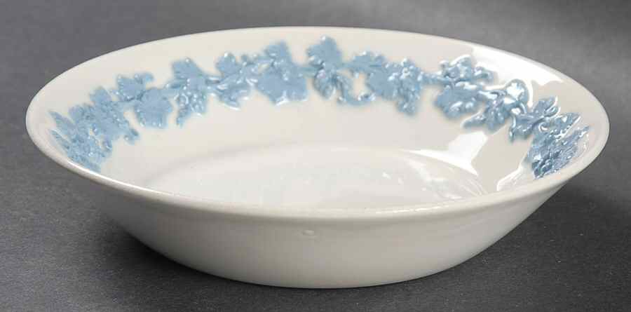Lavender on Cream Color (Plain) Fruit/Dessert (Sauce) Bowl by Wedgwood-1