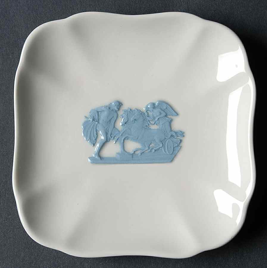 Lavender on Cream Color (Plain) Square Tray by Wedgwood-1