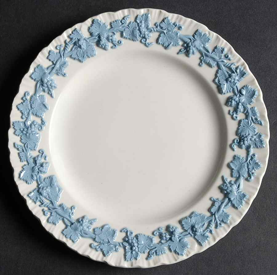 Lavender on Cream Color (Shell Edge) Bread & Butter Plate by Wedgwood-1