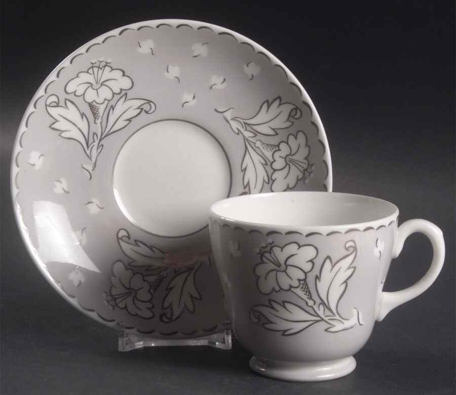 Lady Jane Grey Footed Cup & Saucer Set by Wedgwood-1