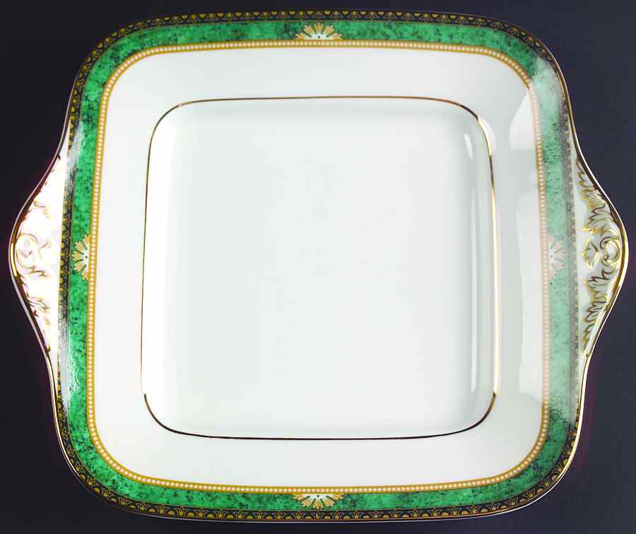 Lambourn Square Handled Cake Plate by Wedgwood-1