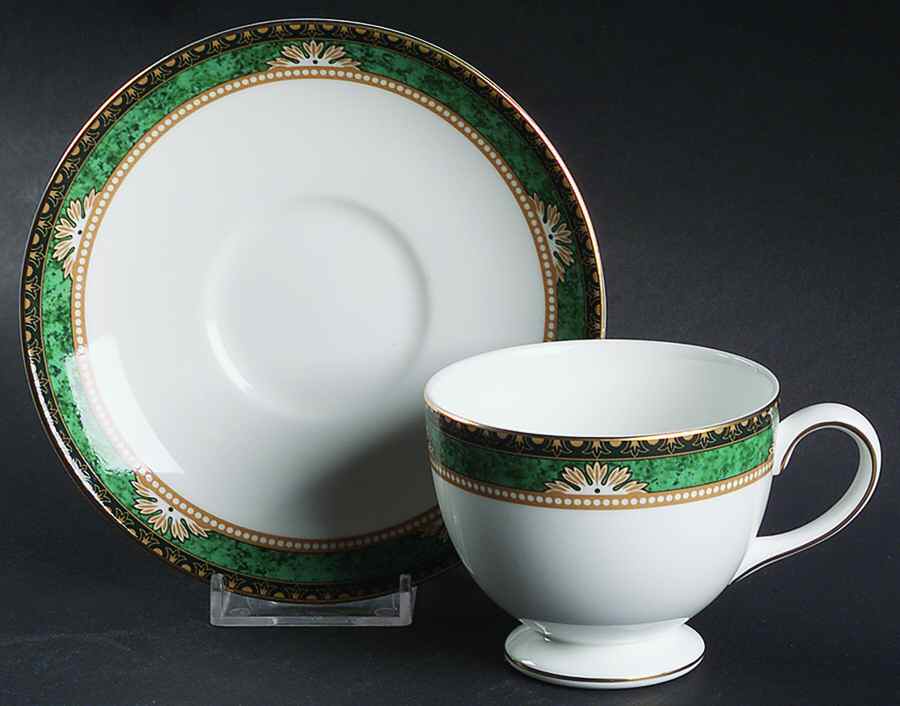 Lambourn Footed Cup & Saucer Set by Wedgwood-1