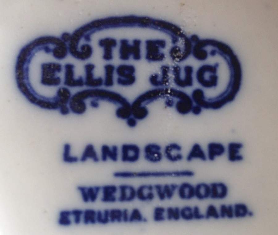Landscape Dark Blue (No Trim) Jug by Wedgwood-1