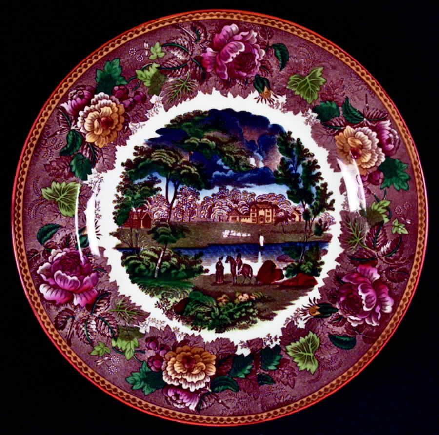 Landscape Multicolor Dinner Plate by Wedgwood-1