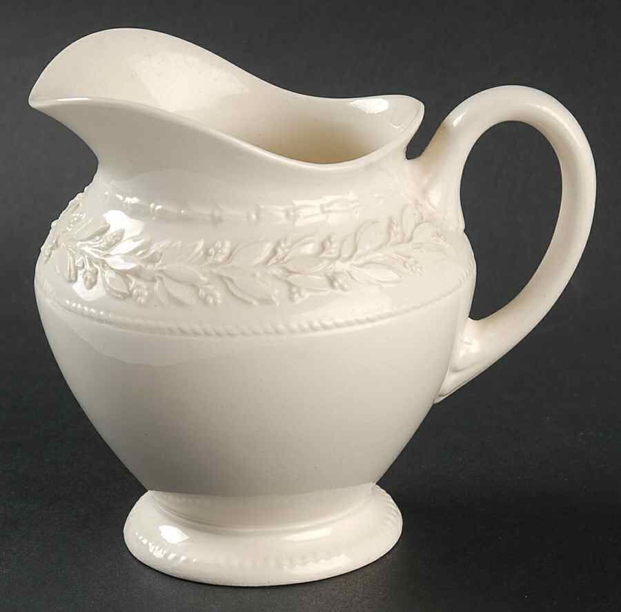 Laurel (Cream Color on Cream Color) Creamer by Wedgwood-1