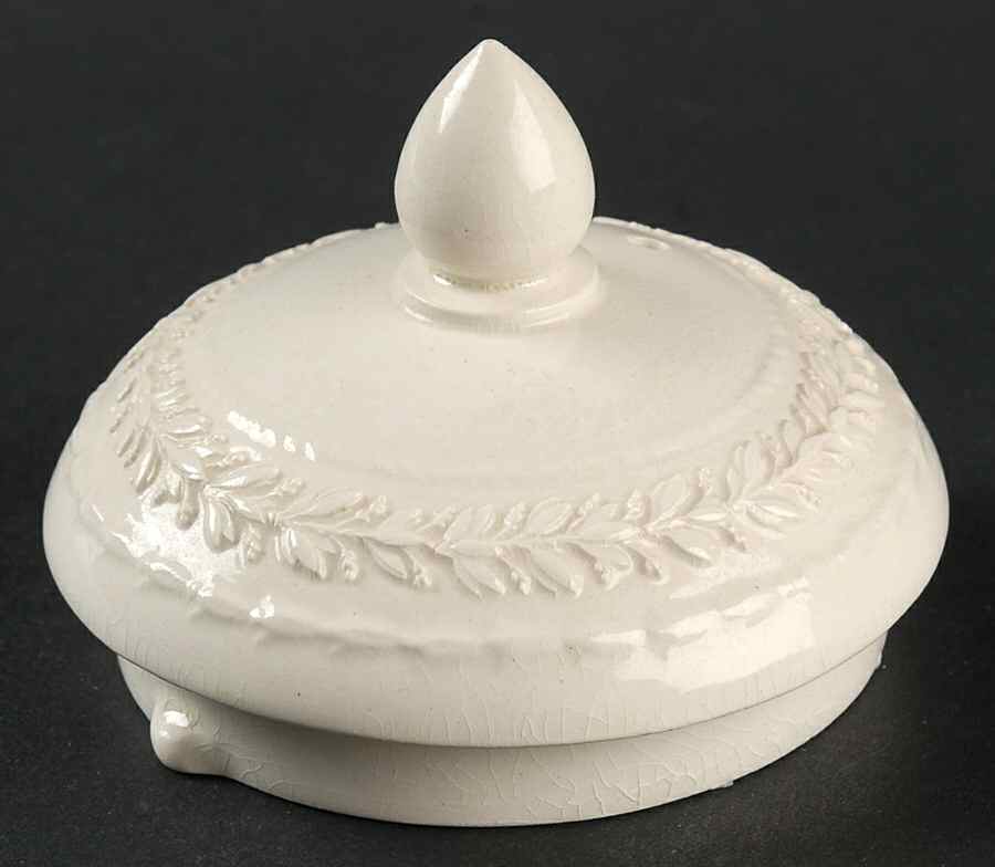 Laurel (Cream Color on Cream Color) Lid for Teapot by Wedgwood-1