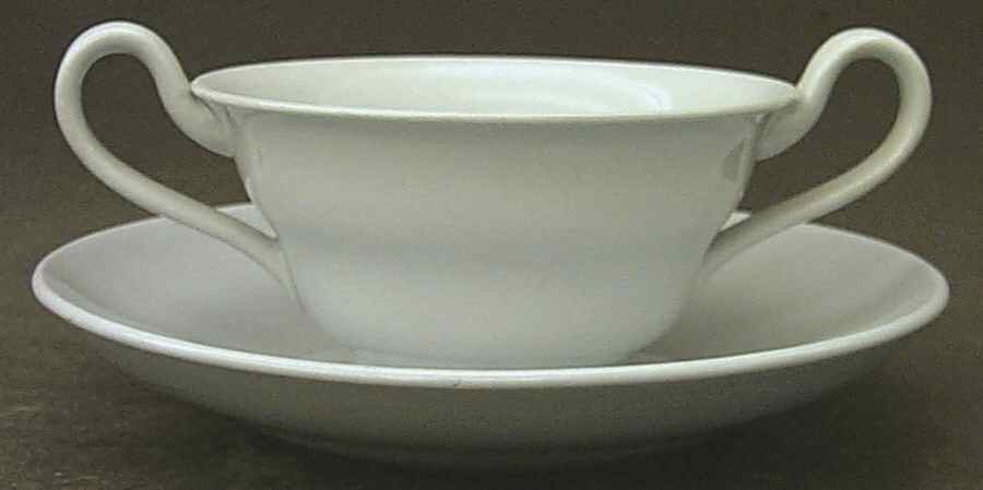 Lavender Footed Bouillon Cup & Saucer by Wedgwood-1