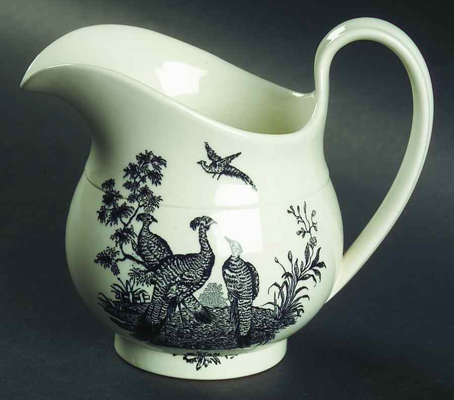 Liverpool Birds Black (No Trim) Creamer by Wedgwood-1