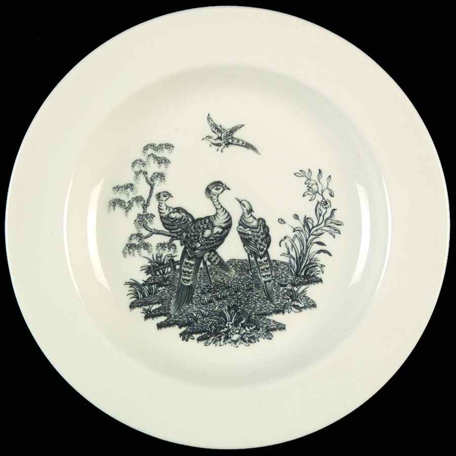 Liverpool Birds Black (No Trim) Bread & Butter Plate by Wedgwood-1