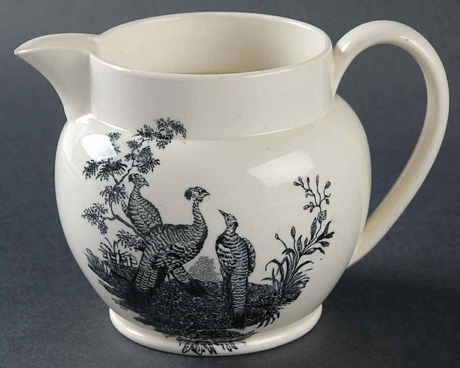 Liverpool Birds Black (No Trim) Creamer by Wedgwood-1