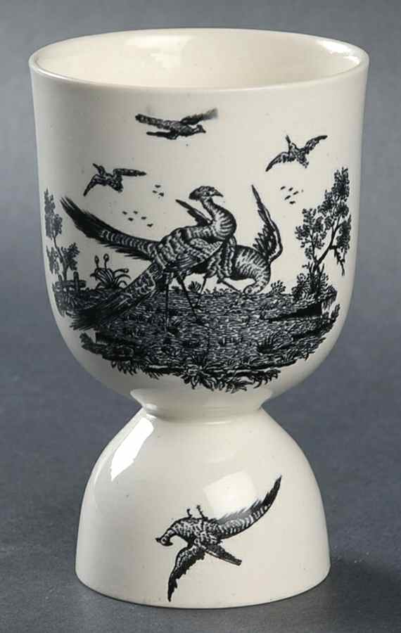 Liverpool Birds Black (No Trim) Double Egg Cup by Wedgwood-1