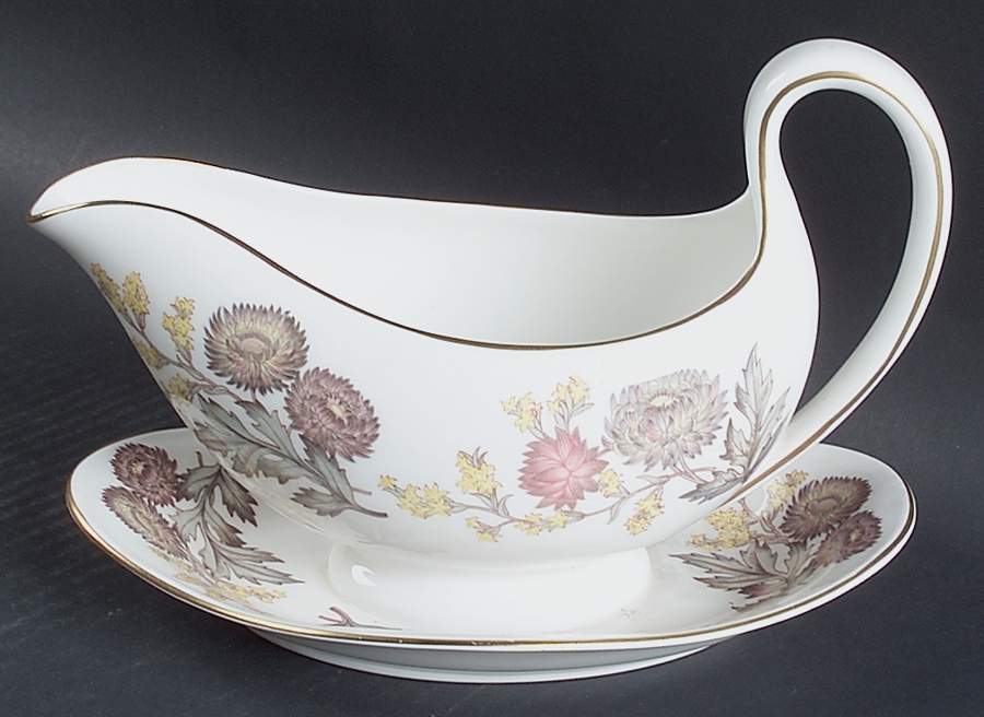 Lichfield Gravy Boat with Attached Underplate by Wedgwood-1