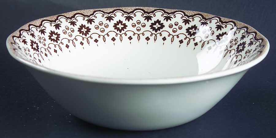Lille Brown Coupe Cereal Bowl by Wedgwood-1