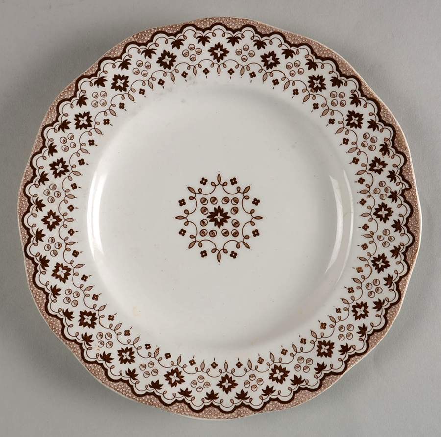 Lille Brown Salad Plate by Wedgwood-1