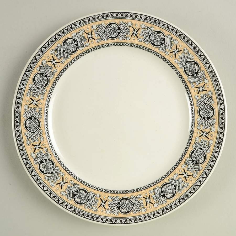 Lindisfarne Black Tan Luncheon Plate by Wedgwood-1