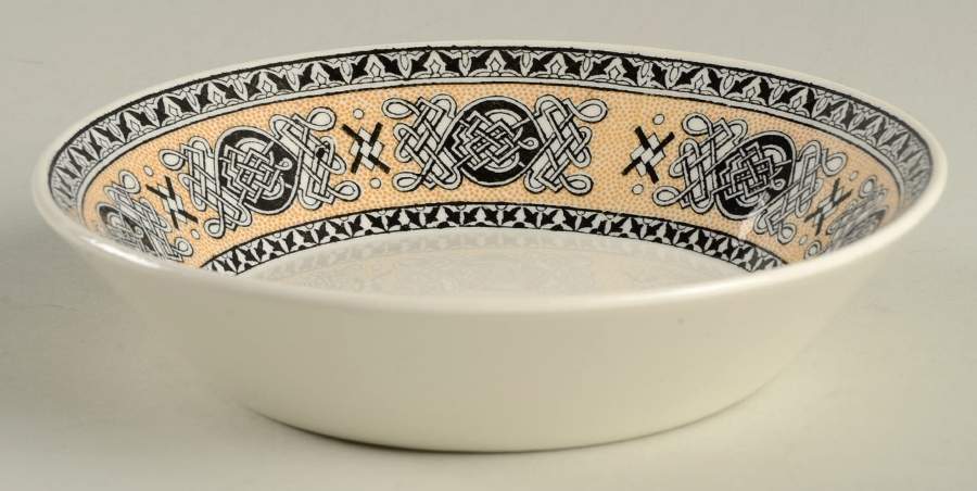 Lindisfarne Black Tan Fruit/Dessert (Sauce) Bowl by Wedgwood-1