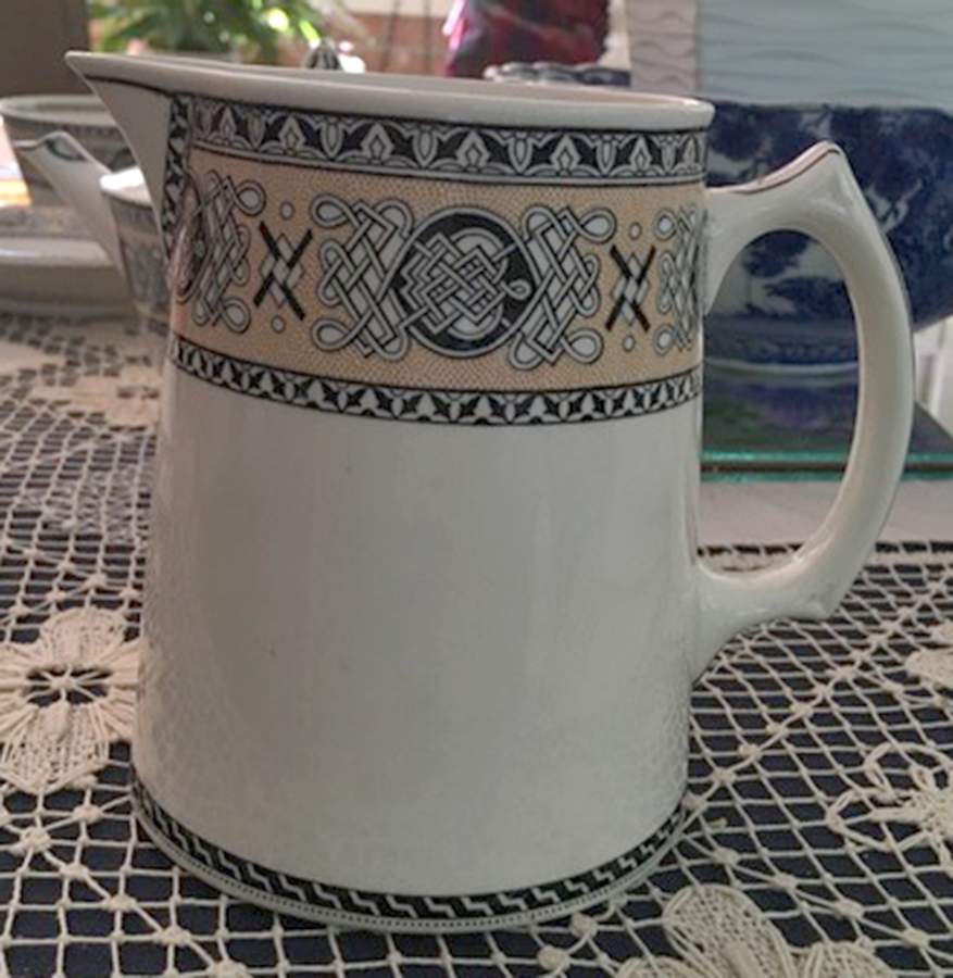 Lindisfarne Black Tan 16 Oz Pitcher by Wedgwood-1