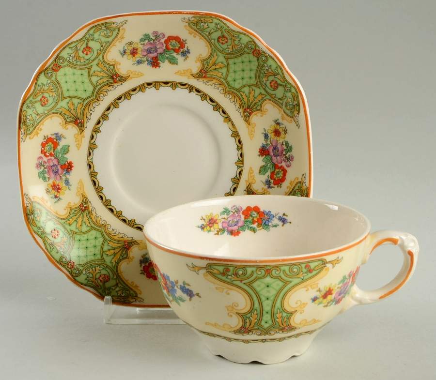 Lonsdale Flat Cup & Saucer Set by Wedgwood-1