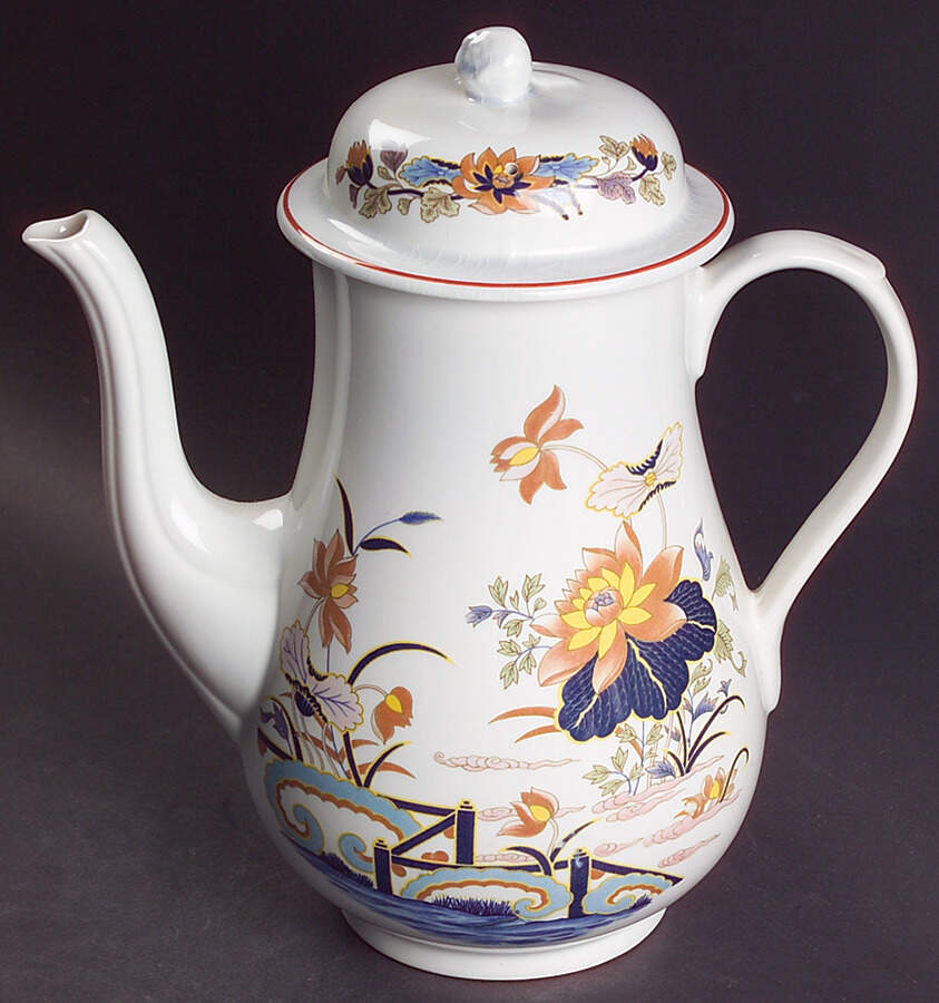Lotus Coffee Pot & Lid by Wedgwood-1
