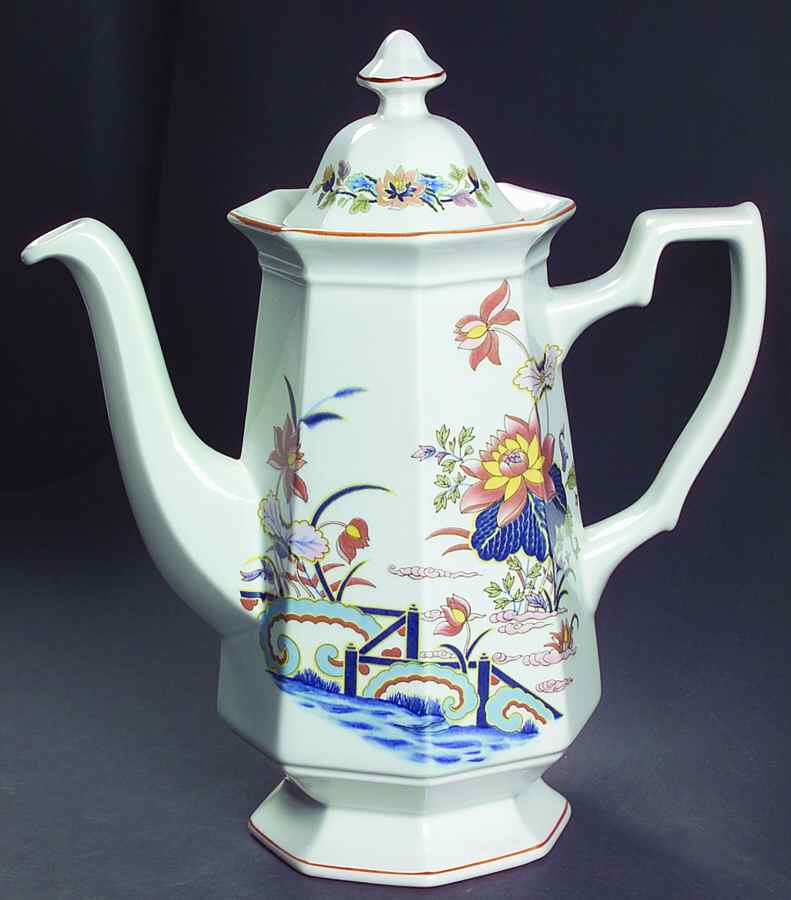 Lotus Coffee Pot & Lid by Wedgwood-1