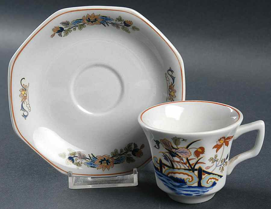 Lotus Flat Demitasse Cup & Saucer Set by Wedgwood-1