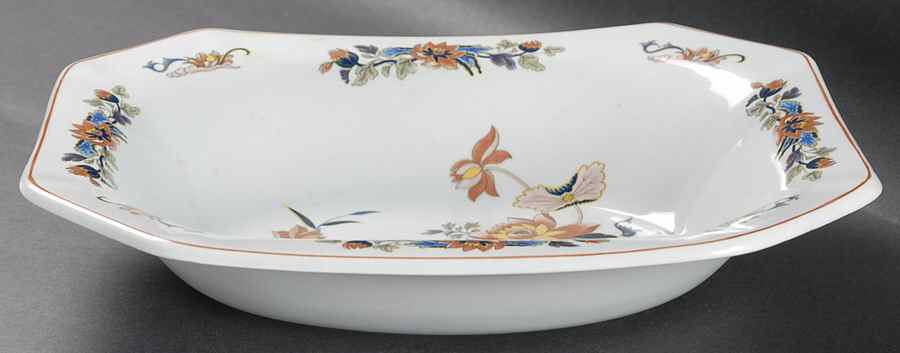 Lotus 10" Oval Vegetable Bowl by Wedgwood-1