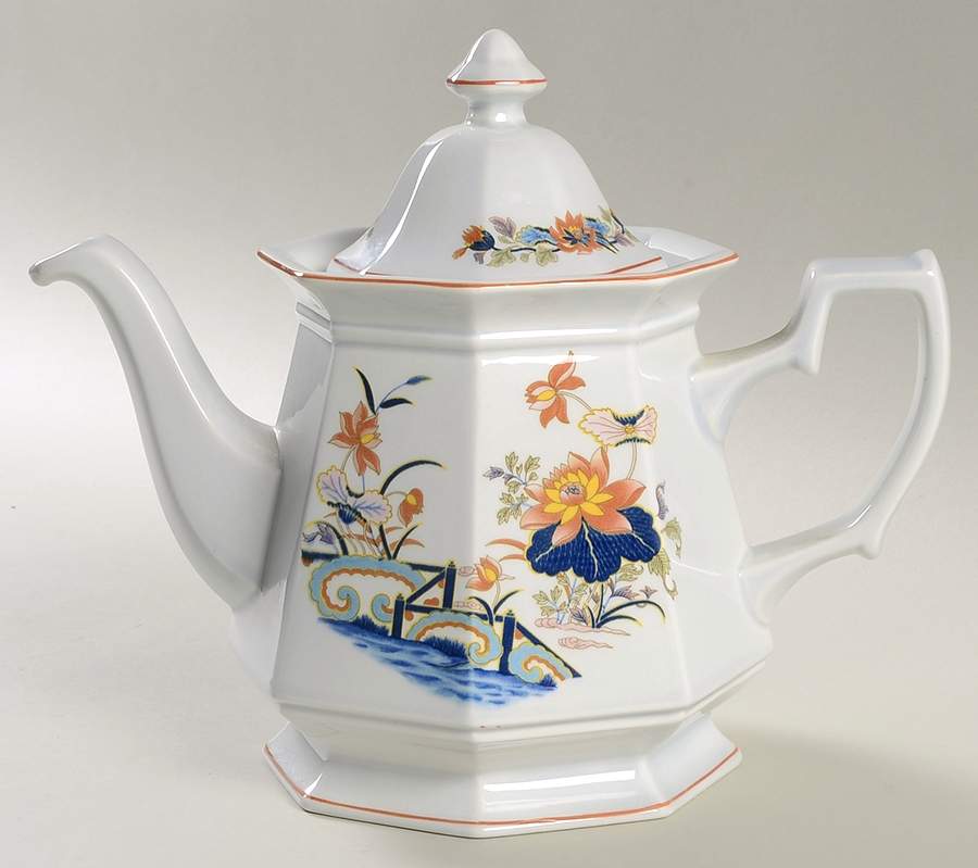 Lotus Teapot & Lid by Wedgwood-1
