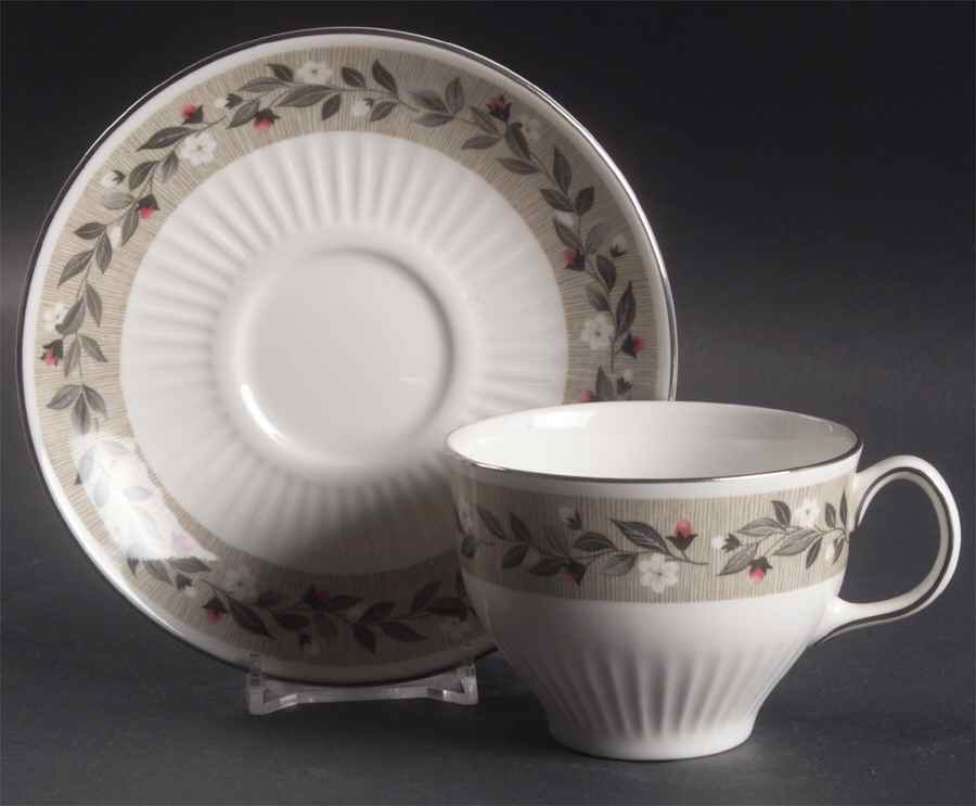 Louisiana Flat Cup & Saucer Set by Wedgwood-1