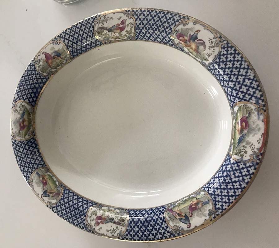 Louvre 10" Oval Vegetable Bowl by Wedgwood-1