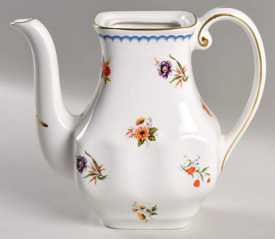 Lowestoft Coffee Pot No Lid by Wedgwood-1
