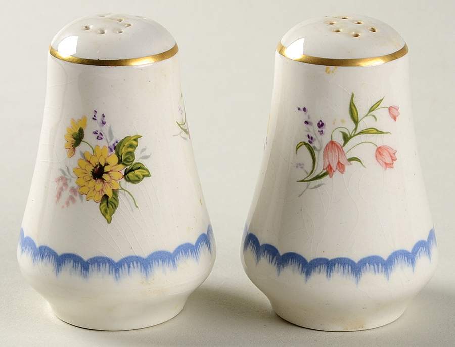 Lowestoft Salt & Pepper Set by Wedgwood-1