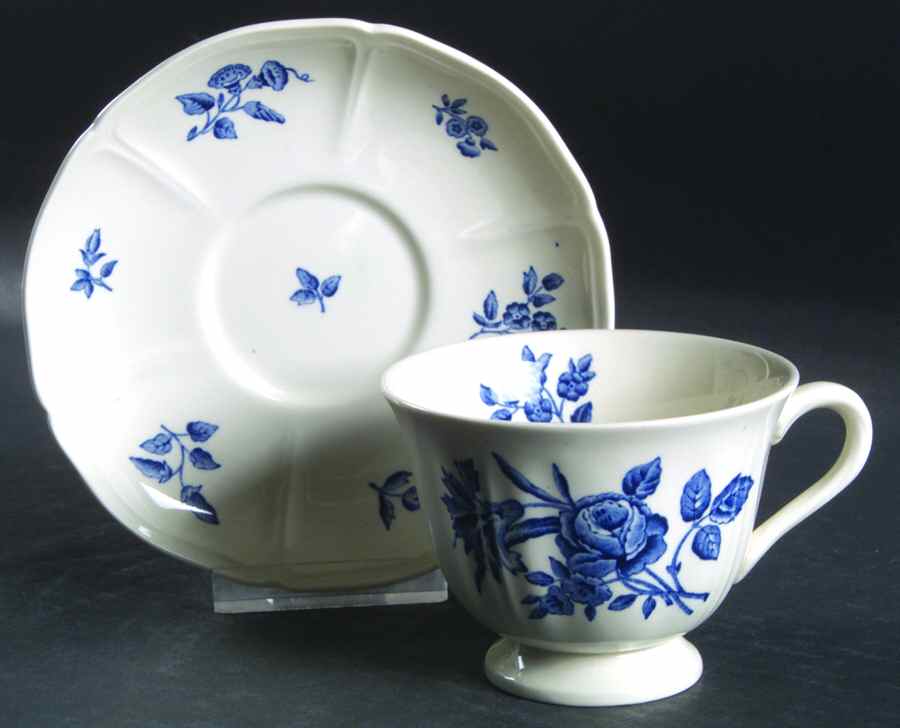 Ludlow Footed Cup & Saucer Set by Wedgwood-1